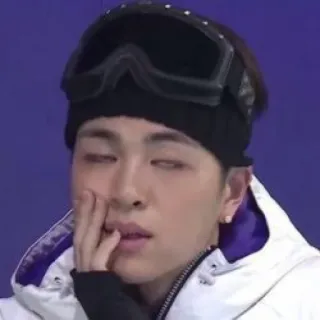 ✨ a006c795 personne, homme, lunettes, hiver, ski, épuisement telegram sticker