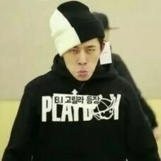 ✨ ff025c64 B.I 고릴라 등장 kpop, playboy, vêtements, streetwear telegram sticker