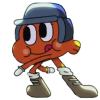 ❄️ 2bbba096 Darwin Watterson The Amazing World of Gumball 다윈 와터슨, 물고기, 만화, 검볼, 애니메이션 시리즈, 캐릭터 telegram sticker