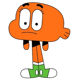 😨 90217d07 Darwin Watterson The Amazing World of Gumball 만화, 물고기, 애니메이션, 다윈, 검볼 telegram sticker