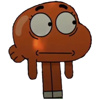 😐 fe2d796e Darwin The Amazing World of Gumball 만화, 물고기, 검볼, 다윈 워터슨, 애니메이션, 검볼, 주황색 telegram sticker