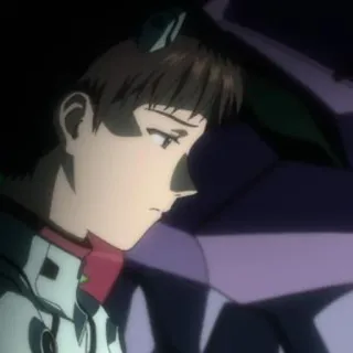 ⚰ ba6175ef Shinji Ikari Neon Genesis Evangelion อนิเมะ, หุ่นยนต์, ชินจิ อิคาริ, อีวานเกเลียน telegram sticker