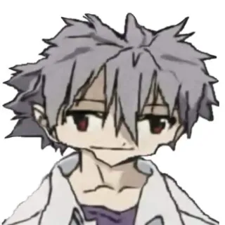 😃 cf4ad11f Kaworu Nagisa Neon Genesis Evangelion อนิเมะ, คาวoru นากิสะ, อีวานเกเลียน, คาวoru telegram sticker