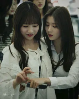 💙 cc942a1e mulheres, meninas, amigos, coreano, asiático telegram sticker