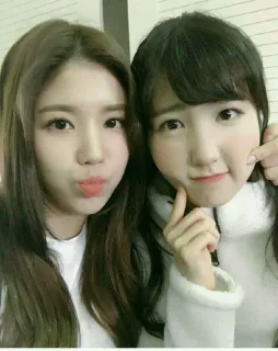 💙 cf5ac099 mulheres, selfie, amizade, retrato, asiática telegram sticker