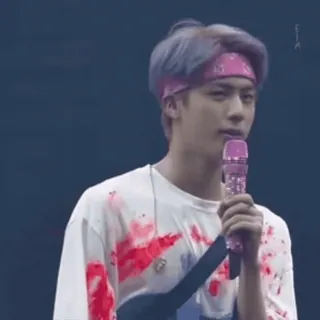 💜 21e27e8e Jin Jin, BTS, K-pop, penyanyi, musik, pria, penampil whatsapp sticker