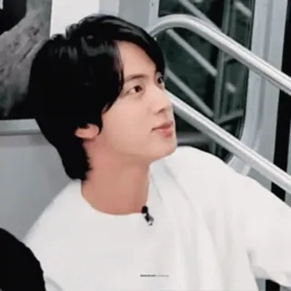 💜 4ed2d0ca Jin Jin, BTS, K-pop, penyanyi, idola, potret whatsapp sticker