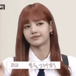 🖤 93888382 Lisa 리사 포틀그래퍼 K-pop, Lisa, Blackpink, cantante, artista, celebrità whatsapp sticker