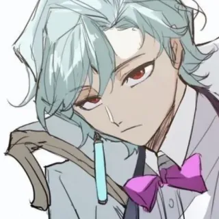 🙄 1244a061 Аниме, Персонаж, Рисунок, Манга, Галстук-бабочка whatsapp sticker