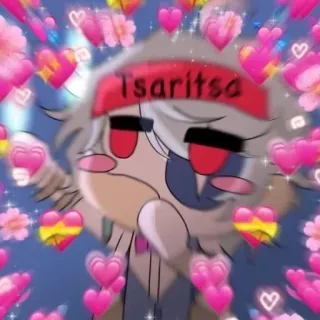 🥰 19b20962 Tsaritsa Аниме, Сердечки, Милый, Фан-арт whatsapp sticker