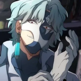 🥵 1dcce198 Аниме, Персонаж, Ухмылка, Фэнтези, Злодей whatsapp sticker