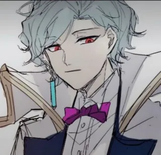 🤯 772ec128 Аниме, Персонаж, Мужской, Искусство, Иллюстрация whatsapp sticker