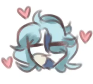 🥰 ad49a38a сердечки, любовь, поцелуй, мультфильм whatsapp sticker