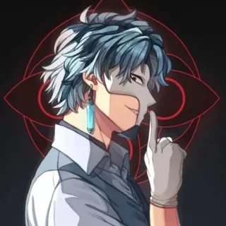 💉 f85a7f0f Аниме, Персонаж, Маска, Фэнтези whatsapp sticker