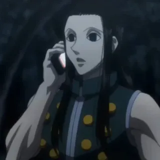 🕷 014a5c1e Illumi Zoldyck Hunter x Hunter อนิเมะ, มังงะ, Hunter x Hunter, อิลูมิ, โซลดิ๊ก, ตัวละคร telegram sticker