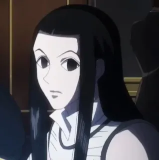 🕷 1010d49d Illumi Zoldyck Hunter x Hunter อนิเมะ, Hunter x Hunter, อิรุมิ โซลดิก, ตัวละคร telegram sticker