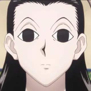 🕷 6a1b98ba Illumi Zoldyck Hunter x Hunter อิลูมิ, โซลดิ๊ก, Hunter x Hunter, อนิเมะ, ตัวละคร telegram sticker