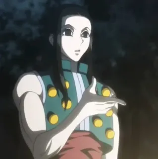 🕷 7664d7f6 Illumi Zoldyck Hunter x Hunter อิลูมิ, โซลดิ๊ก, Hunter x Hunter, อนิเมะ telegram sticker