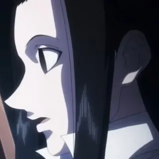 🕷 f2e0e158 Illumi Zoldyck Hunter x Hunter อนิเมะ, อิลูมิ โซลดิ๊ก, Hunter x Hunter, ตัวละคร, ผมสีดำ telegram sticker