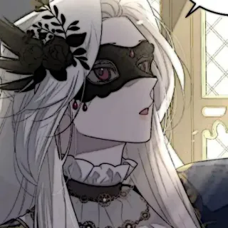 🕊 6b18d9a0 动漫, 女性, 女人, 面具, 角色, 漫画 telegram sticker