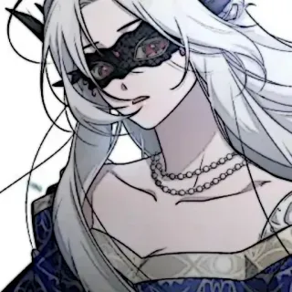 🕊 c1d4aa39 动漫, 面具, 角色, 插画, 幻想, 肖像 telegram sticker