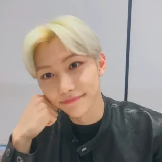 😊 7af60cef Felix kpop, idol, sänger, promi, porträt, felix, stray kids telegram sticker