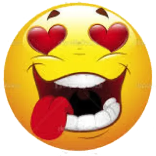 😍 d22b269a Emoji, Smiley, Amour, Coeurs, Excité, Heureux telegram sticker