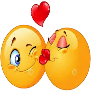 😘 eb4b648f Emoji, Baiser, Amour, Coeur, Clin d'oeil, Romance telegram sticker