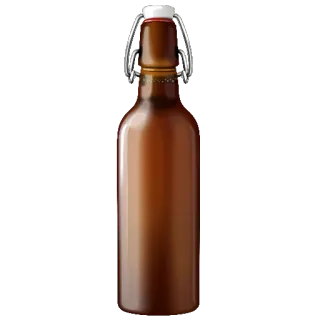 😳 ed94d8b2 bottle, glass bottle, brown bottle, container, liquid container whatsapp sticker