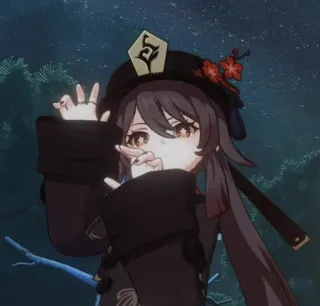 😤 475fada2 Hu Tao Genshin Impact Hu Tao, Genshin Impact, anime, video game, character telegram sticker