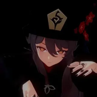 😒 4b6dccfc Hu Tao Genshin Impact anime, genshin impact, hu tao, video game, character telegram sticker