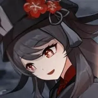 😀 94b21c19 Hu Tao Genshin Impact anime, genshin impact, hu tao, video game, waifu, game telegram sticker