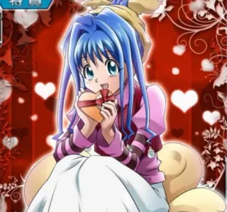 🍫 532ba05d 애니메이션, 만화, 여자, 발렌타인 데이, 하트, 귀여운 telegram sticker