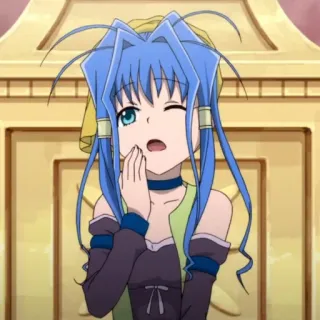 😴 fa67cc22 애니메이션, 소녀, 윙크, 만화, 캐릭터 telegram sticker