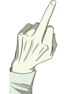 🖕 cc658167 dedo corazón, gesto, ofensivo, grosero telegram sticker