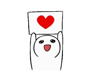 ❤️ 9ee52470 amor, corazón, lindo, dibujos animados, emoción, feliz telegram sticker