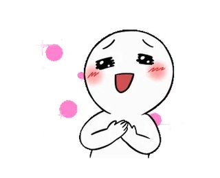 😍 fbe5c074 lindo, feliz, amor, emocionado, dibujos animados, sticker, emoticono telegram sticker