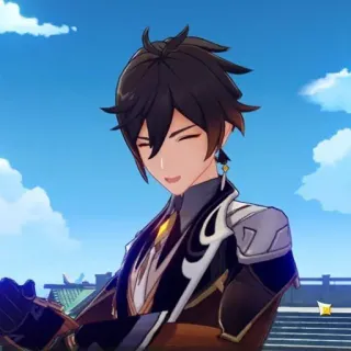 😄 2e7cdb2d Zhongli Genshin Impact 原神, 钟离, 游戏, 角色, 动漫 telegram sticker