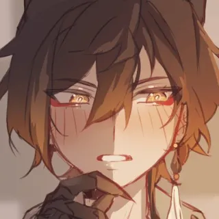 😳 bcd728b5 Zhongli Genshin Impact 钟离, 原神, 动漫, 角色, 游戏, 数字艺术, 粉丝作品 telegram sticker