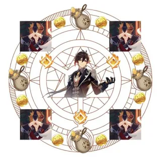 🛐 f4ba3536 Zhongli Genshin Impact 电子游戏, 游戏, 角色, 原神, 钟离 telegram sticker