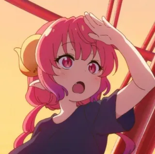 😯 4c01155e Ilulu Miss Kobayashi's Dragon Maid อนิเมะ, มังกร, อิลูลู, แม่มังกรของคุณโคบายาชิ telegram sticker