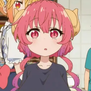 😯 90cade00 Ilulu Miss Kobayashi's Dragon Maid อนิเมะ, มังกร, อิลูลู, แม่บ้านมังกรของคุณโคบายาชิ, การ์ตูน telegram sticker