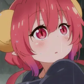 😯 9a024a19 Ilulu Miss Kobayashi's Dragon Maid อนิเมะ, มังกร, น่ารัก, อิลูลู telegram sticker