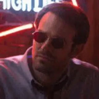 🕶 64826ab2 Daredevil Сорвиголова, Мэтт Мердок, Marvel, супергерой, солнцезащитные очки, мужчина telegram sticker