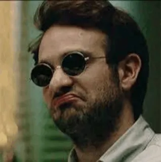 🕶 b68b0d3d Matt Murdock Daredevil Сорвиголова, Мэтт Мердок, Marvel, Чарли Кокс, Сериал, Netflix telegram sticker