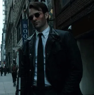 🕶 bf00e770 Daredevil Сорвиголова, супергерой, Marvel, слепой, адвокат, Чарли Кокс telegram sticker