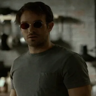 🕶 dd48fd53 Daredevil Сорвиголова, супергерой, Marvel, слепой, адвокат, мститель, красные очки telegram sticker