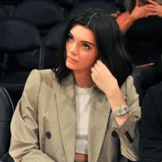 ✨ 01f618ce Kendall Jenner pessoa, celebridade, modelo, mulher, jaqueta whatsapp sticker