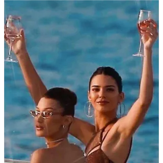 ✨ 80b5b2ae mulheres, vinho, celebridades, festa, amigos, bebendo, luxo whatsapp sticker