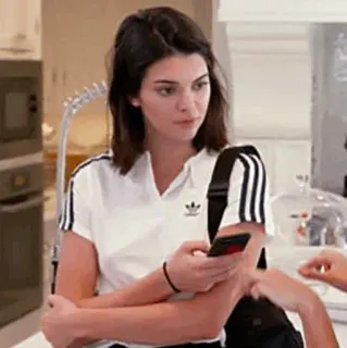 ✨ 9acc3b88 Kendall Jenner pessoa, mulher, celebridade, telefone, adidas whatsapp sticker